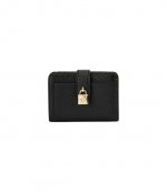 Scarlett Black Leather Sm Tab Pocket Wallet