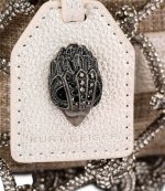 Silver Com SM Macrame Crystal Bag