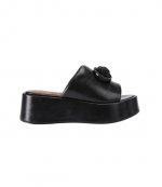 Black Chelsea Flatform Mule
