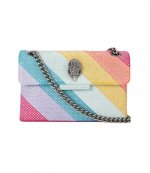 Rainbow Leather Mini Kensington Rhinstones Bag