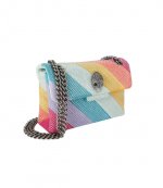 Rainbow Leather Mini Kensington Rhinstones Bag