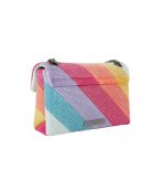 Rainbow Leather Mini Kensington Rhinstones Bag