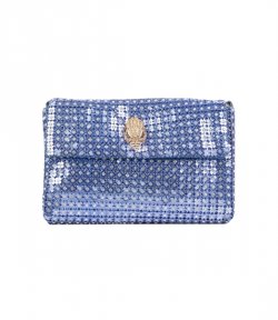 Mid Blue SM Party Flower Shoulder Bag