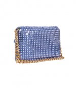 Mid Blue SM Party Flower Shoulder Bag