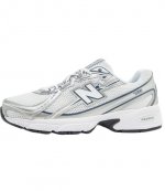 740 White Navy Blue Sneaker