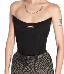 Black Bustier Top