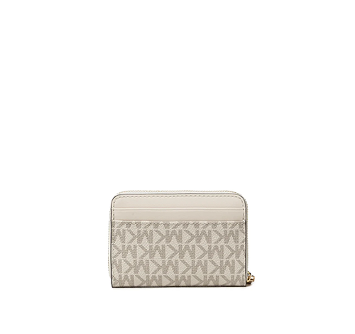 Vanilla Cream Jet Set Charm Card Wallet