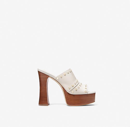 Jagger Light Cream Platform Mule