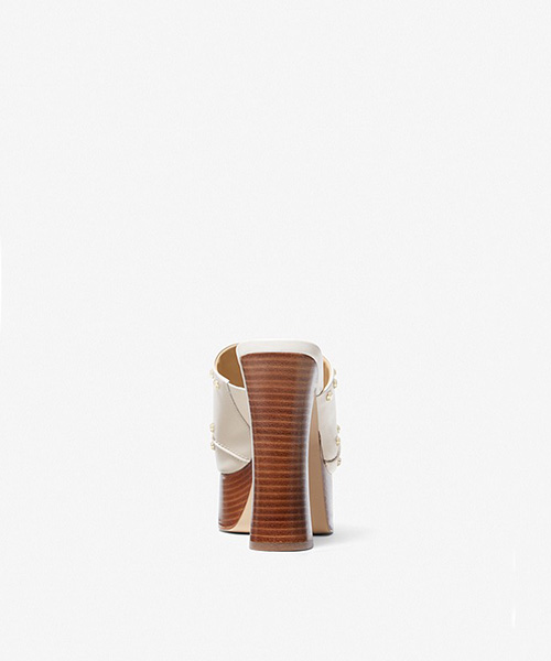 Jagger Light Cream Platform Mule