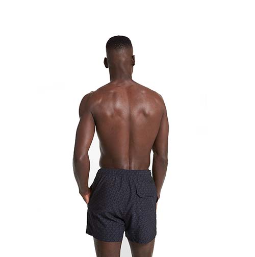 Black Logo Print Swimwear