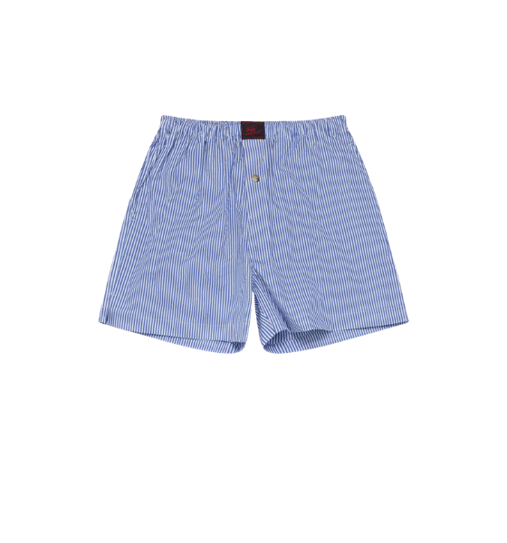 White/Sail Blue Willy Woven Striped Boxers