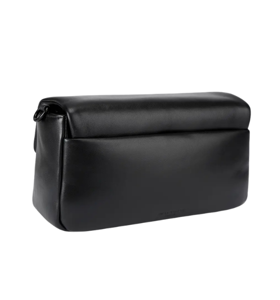 Leather Oxford Black Crossbody Bag