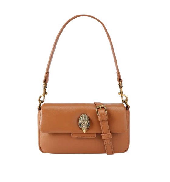 Leather Mini Oxford Tan Crossbody Bag