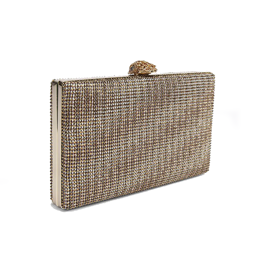 Crystal Beige Kensington Clutch