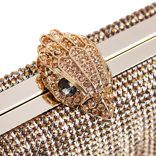 Crystal Beige Kensington Clutch