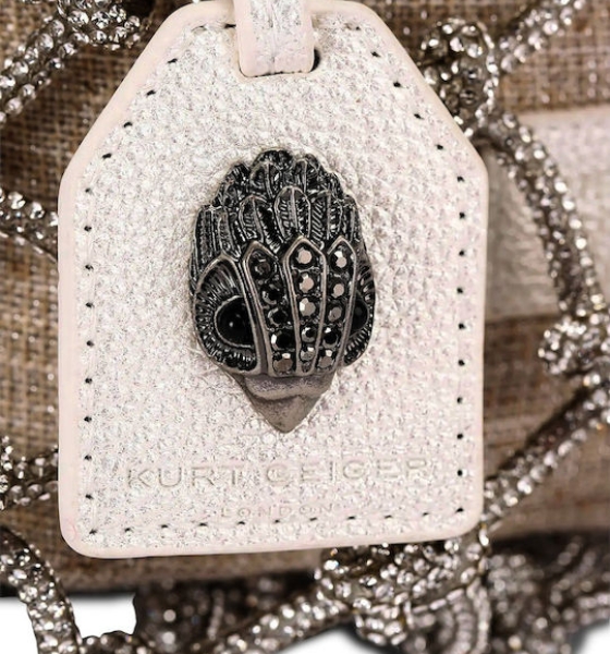 Silver Com SM Macrame Crystal Bag