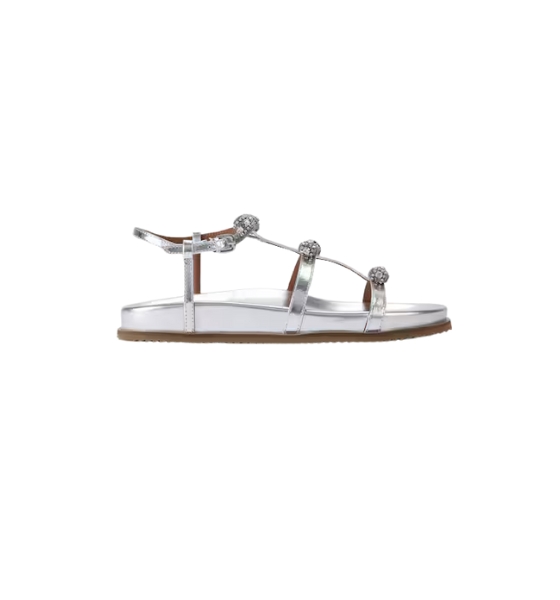 Silver Pierra Micro Bow Sandal