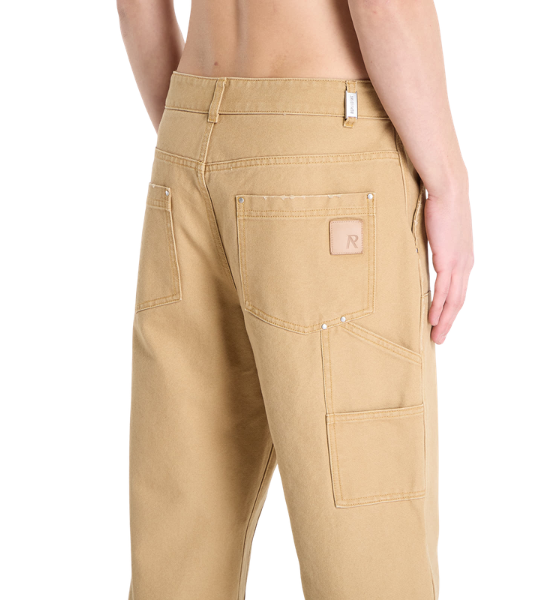 Washed Tan Worker Pants