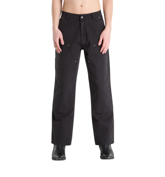 Washed Black Worker Pants