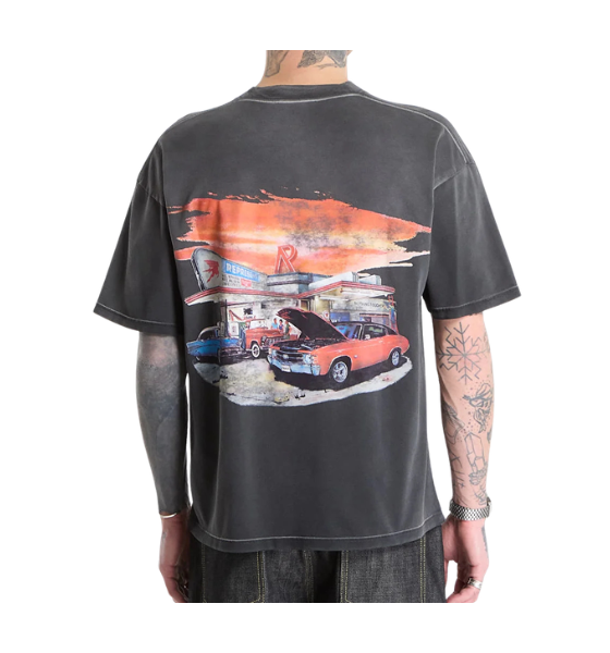 Stained Black 24 Hour Service T-Shirt
