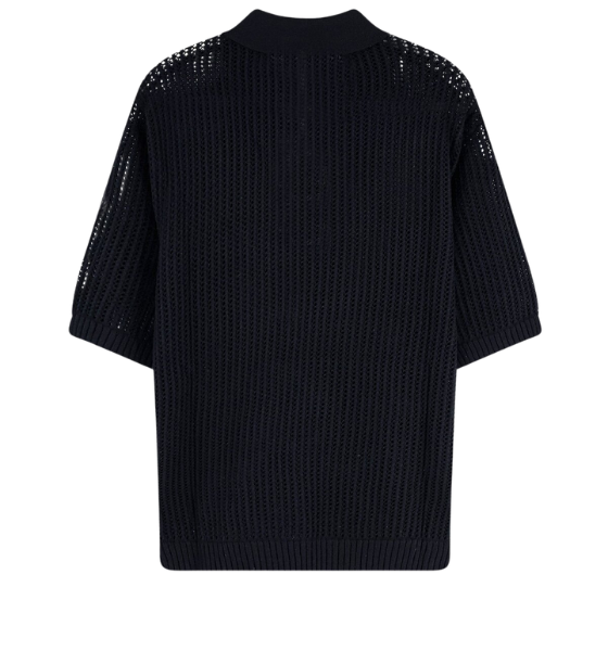 Jet Black Beverly Knit Polo
