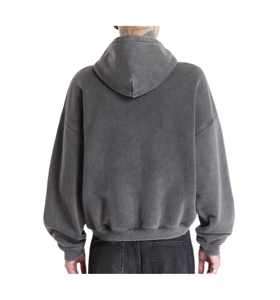 Vintage Grey Pegasus Zip Through Hoodie