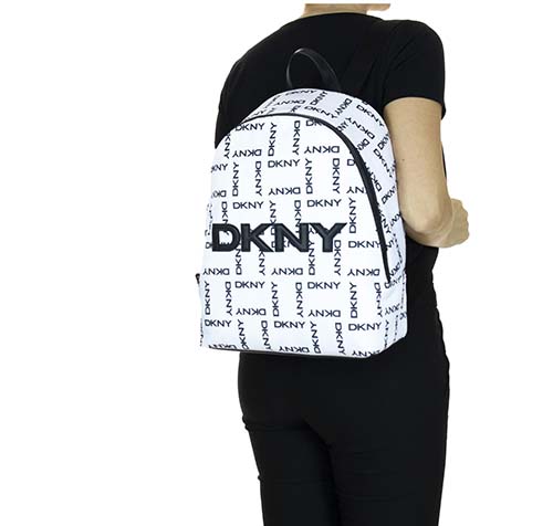 White Logo Nataly Backbag