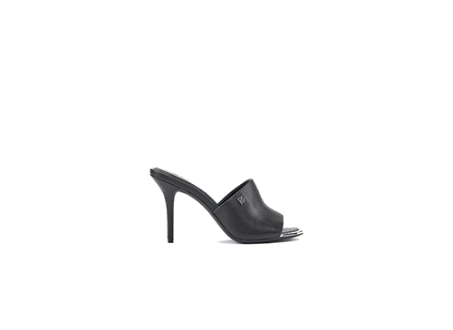 Black Tevin Sandal Mule