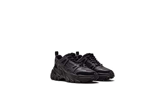 Black Womens Nick Trainer Suede