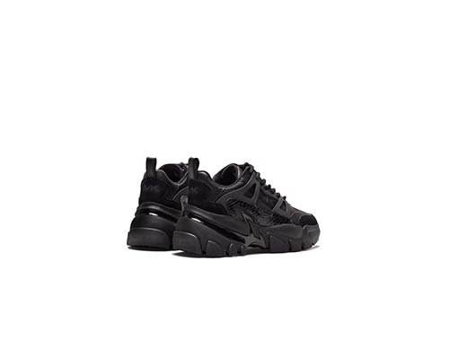 Black Womens Nick Trainer Suede