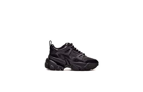 Black Womens Nick Trainer Suede