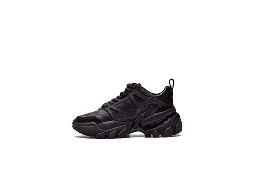 Black Womens Nick Trainer Suede