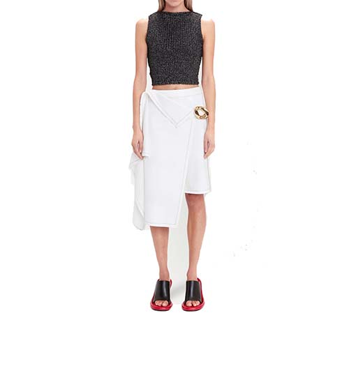 Side Drape Chain Link Skirt