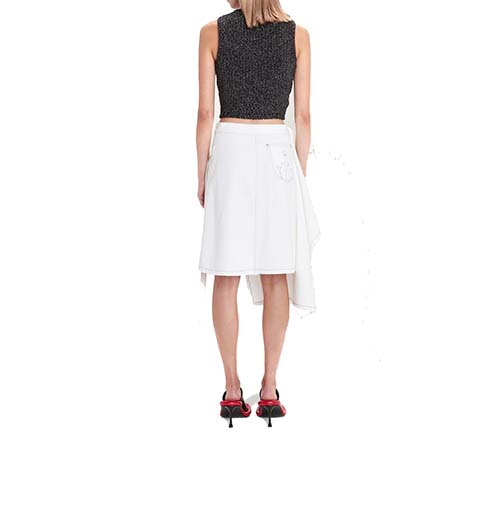Side Drape Chain Link Skirt