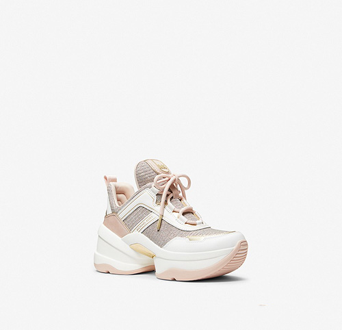Olympia Trainer Glitter Chain Mesh Trainer