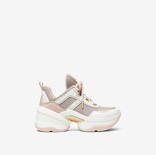 Olympia Trainer Glitter Chain Mesh Trainer