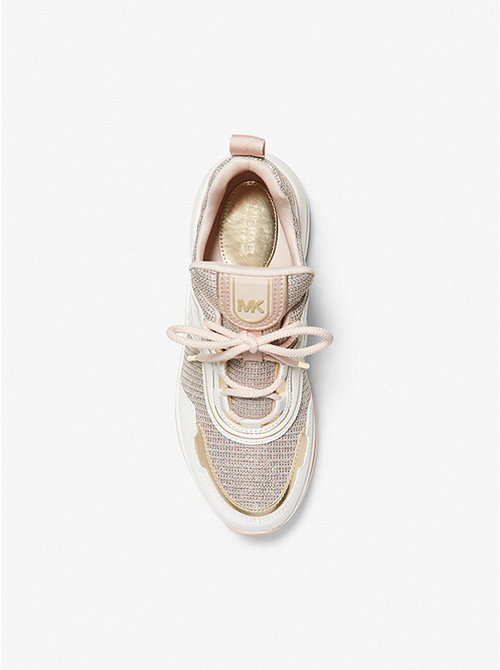 Olympia Trainer Glitter Chain Mesh Trainer