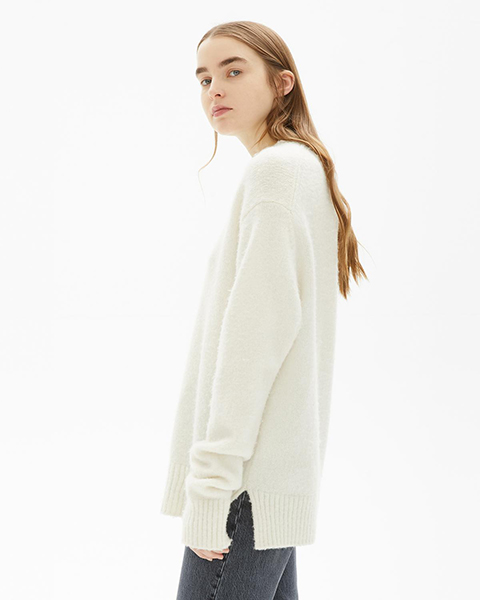 HELMUT LANG ECRU PULL-OVER (SWEATERS)