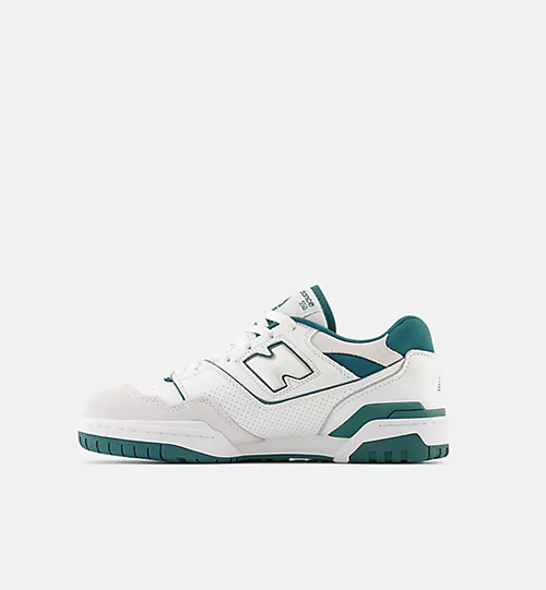New Balance 550 White Vintage Teal