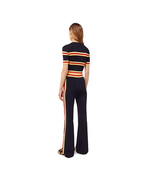 Pantalon Navy Gold Fitted Pants
