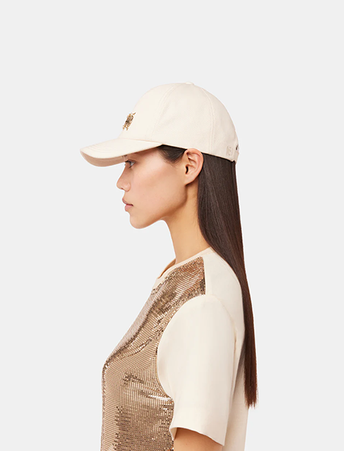 White Cap With Paco Rabanne Medals