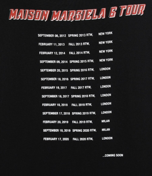 Margiela 6 Tour Black Hoodie