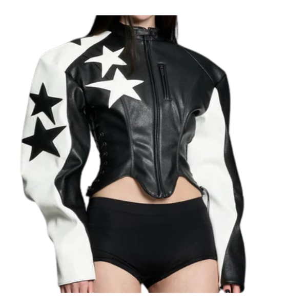 Black/White Celebrity Croset Jacket