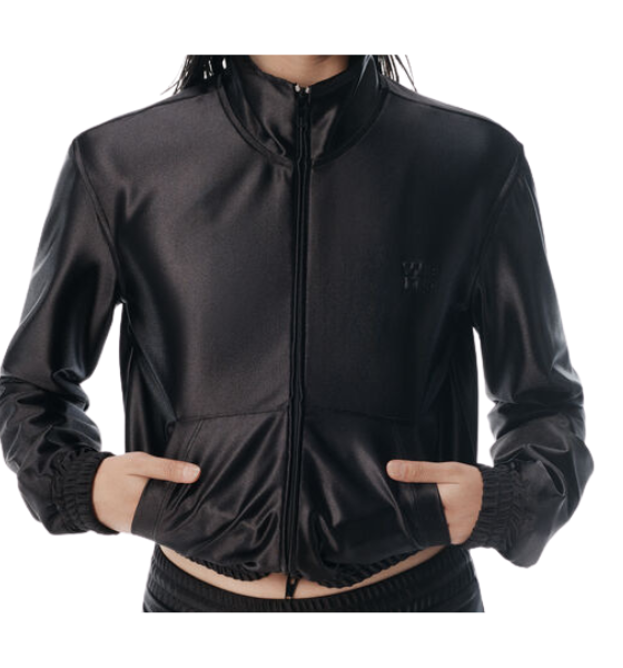 Shrunken Black Zip-Up Jacket