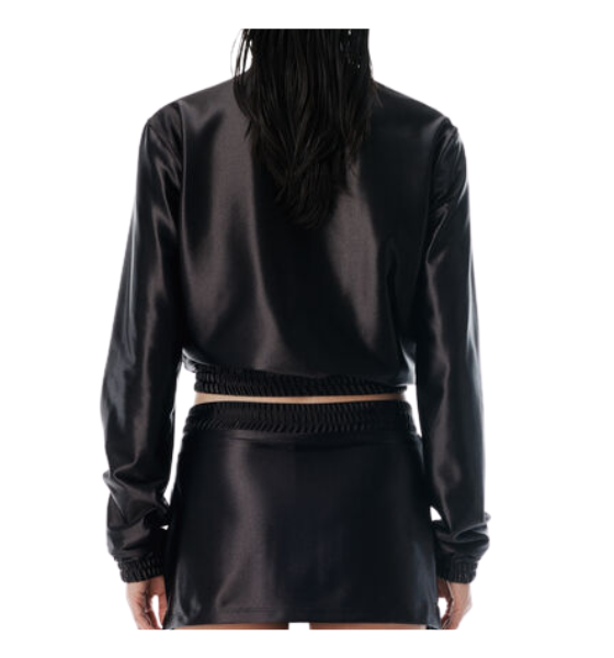 Shrunken Black Zip-Up Jacket