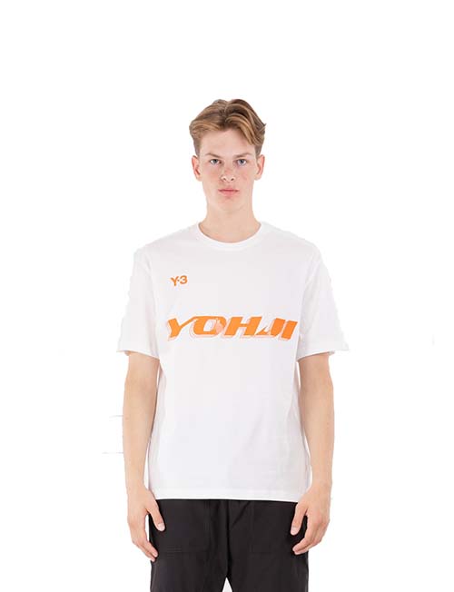 White Y3 SS Tee