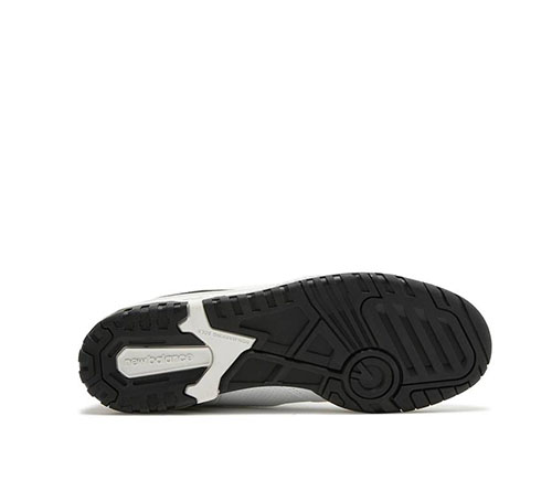 New Balance 550 Black & White Leather Sneakers