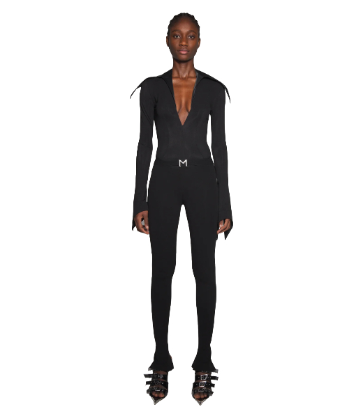 M Buckle Black Pants