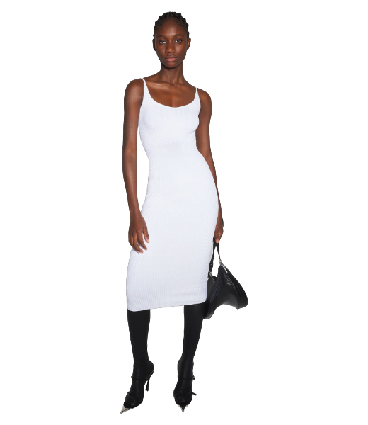 Off White Knitted Dress