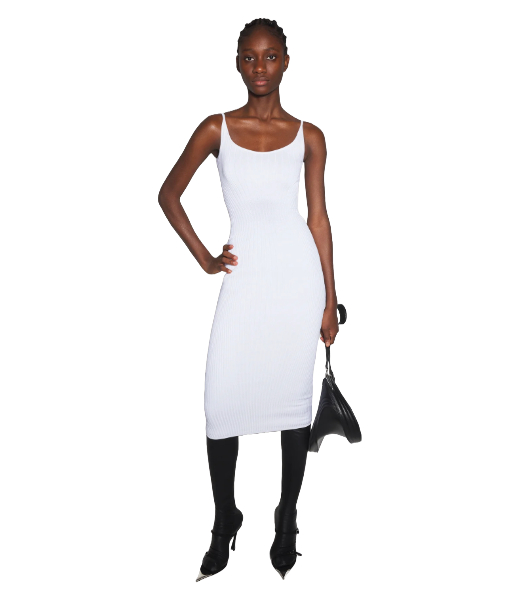 Off White Knitted Dress